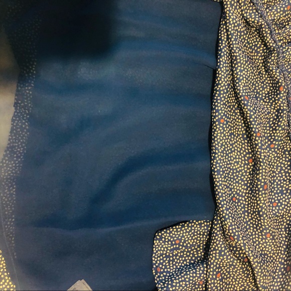 Lucky Brand 🍀 Wrap dress with Polka Dots. Size:(SP) Color: Blue/white/ Red . - Picture 8 of 10